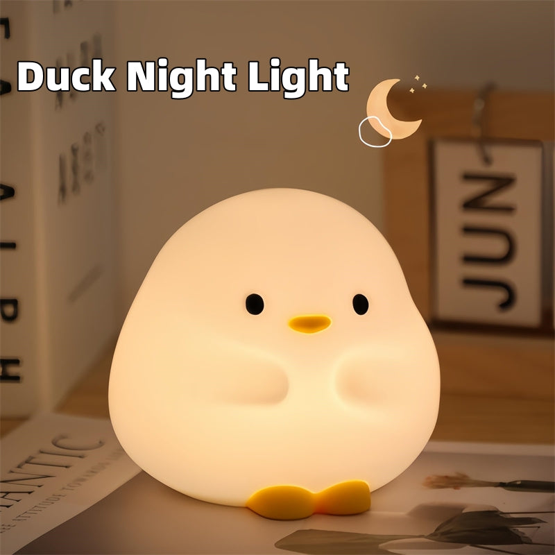 Adorable Soft Silicone Duck Nightlight