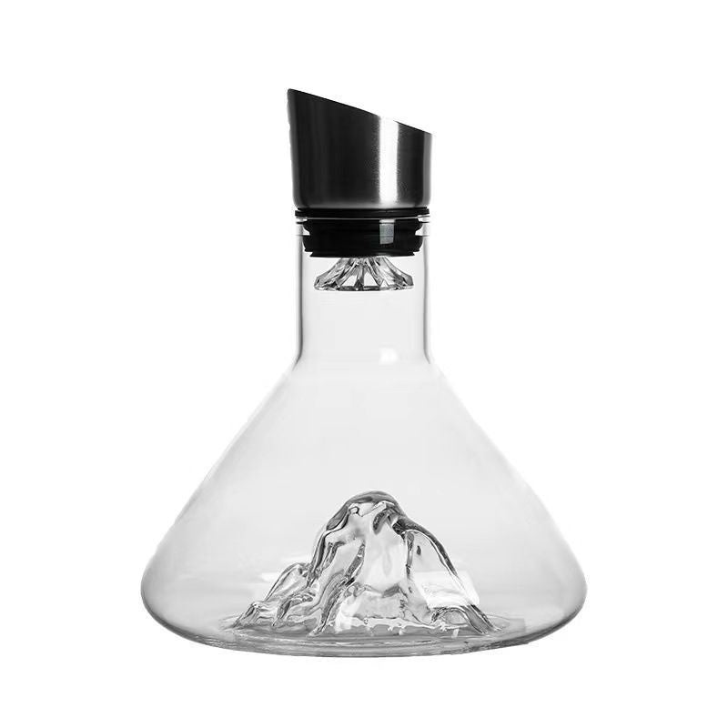 Iceberg Waterfall Glass Wine Decanter