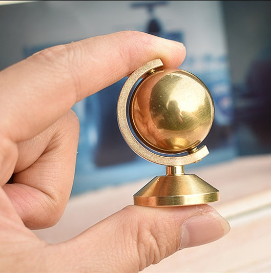 Pure Brass Globe Fidget Spinner