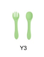 Soft Silicone Food Grade Kids Spoon & Fork Set