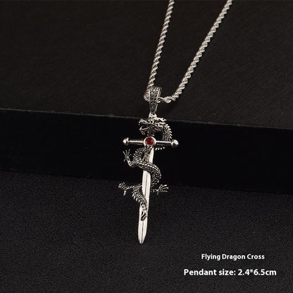 Dragon Sword Pendant Necklace