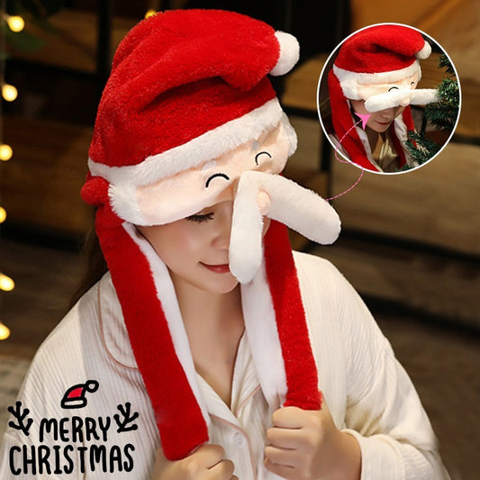 Fun Movable Christmas Hat Cute Santa Claus Snowman Reindeer Hat