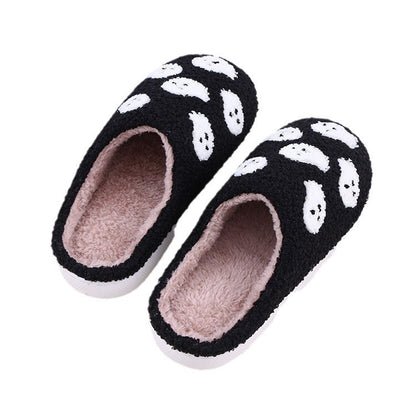 Cozy Halloween Ghost Slippers