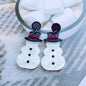 Adorable Acrylic Christmas Earrings With Rhinestones Variety