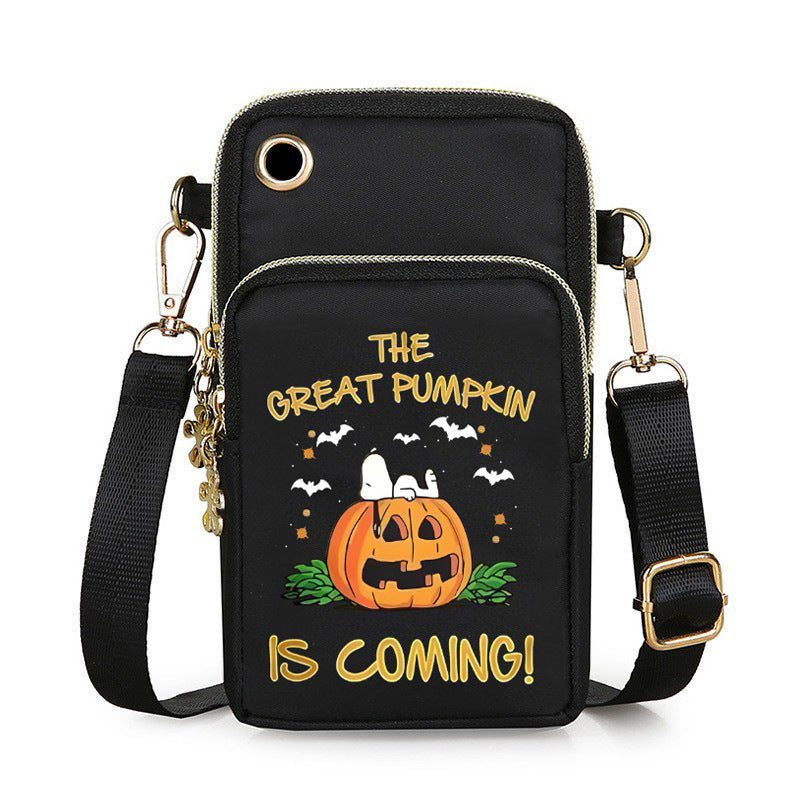Cute Halloween Phone Purse Wallet Mini Crossbody Shoulder Bag