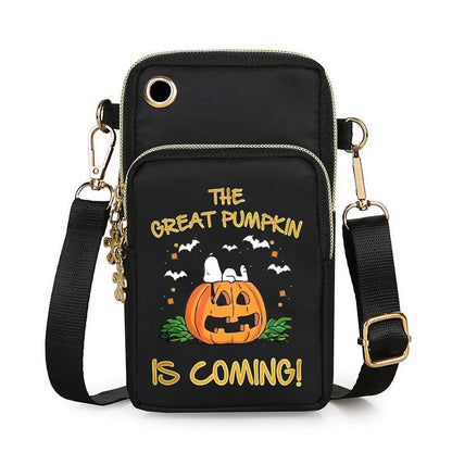 Cute Halloween Phone Purse Wallet Mini Crossbody Shoulder Bag
