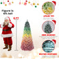 Colorful Frosted Pastel Rainbow Christmas Tree 6FT/7.5FT