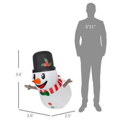 Window Surprise Snowman LED Inflatable