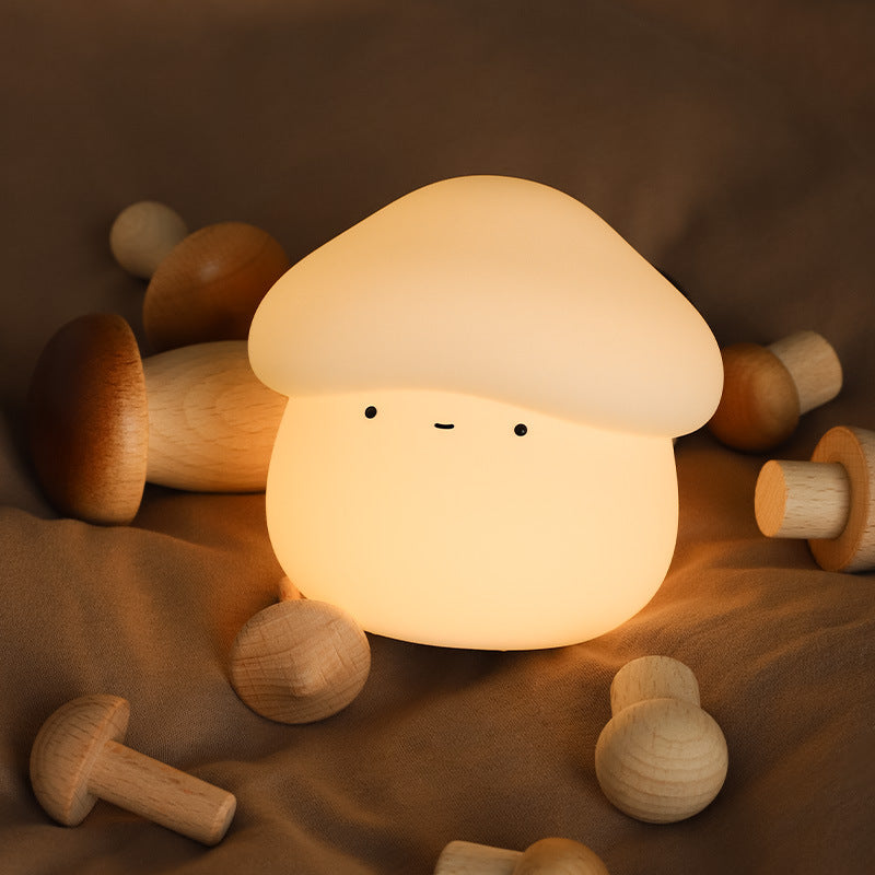 Silicone Mushroom Touch Night Light