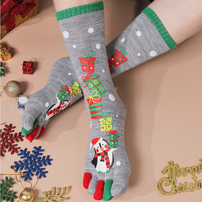 Cute Christmas Toe Socks