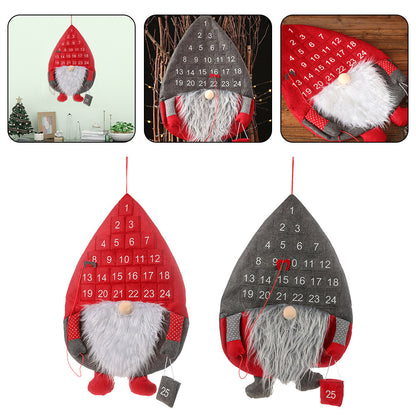 Christmas Advent Gnome Pocket Hanging Calendar