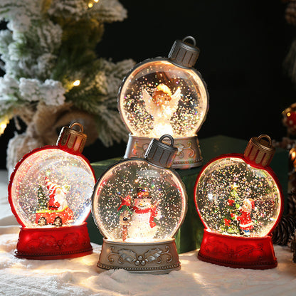 Flat Light Up Snow Globe