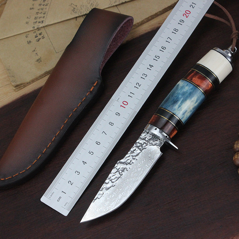 Elegant Damascus Outdoor Knife And Field Survival Knife