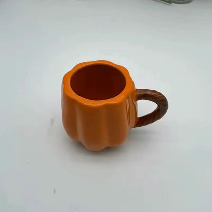 Vintage Ceramic Pumpkin Mug