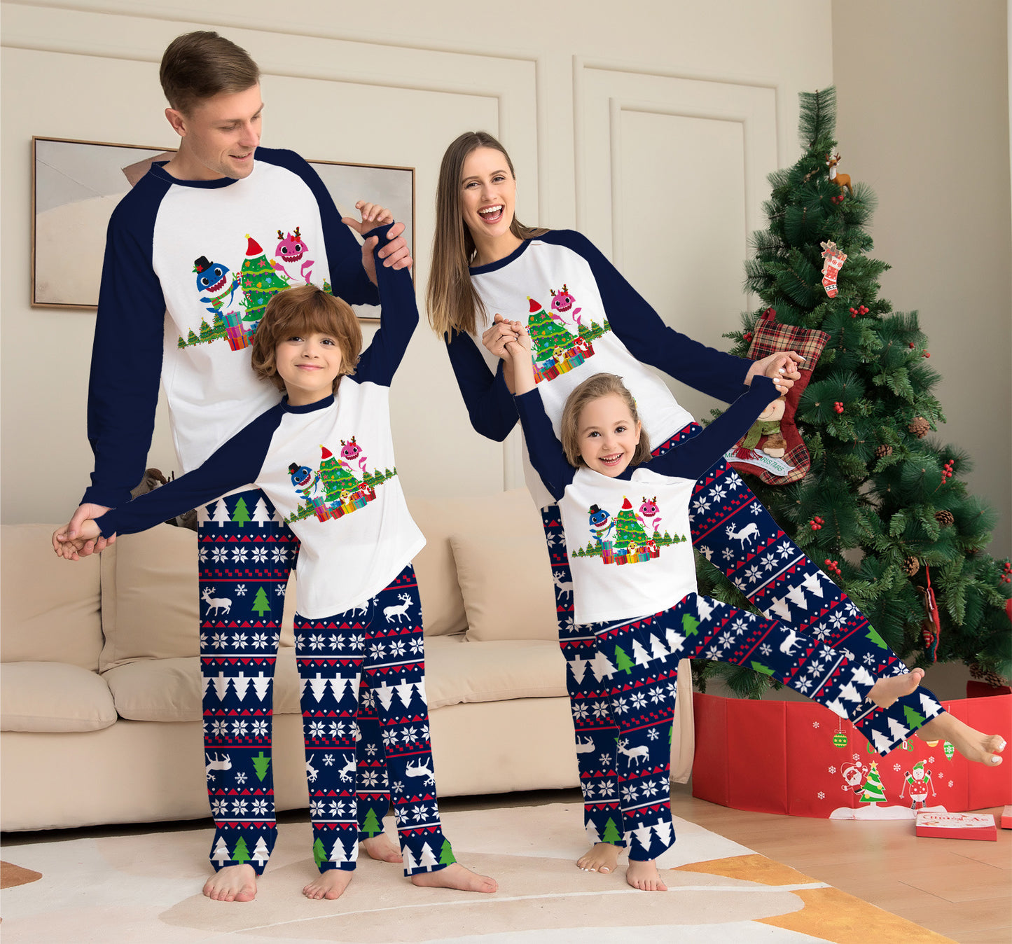 Jingle Jaws Family Christmas Pajamas