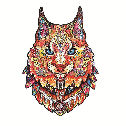Wild Guardian Cats Wooden Puzzle Collection