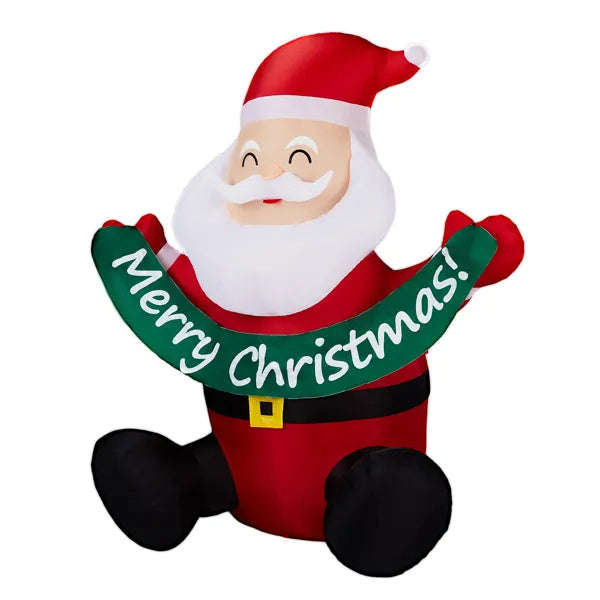Santa Says Merry Christmas! 5.8FT Inflatable Lawn Decor