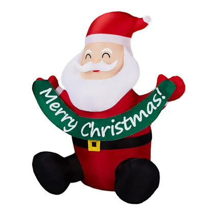 Santa Says Merry Christmas! 5.8FT Inflatable Lawn Decor
