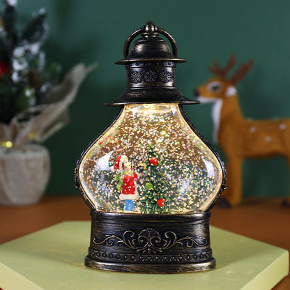 Lantern Lit Snow Globe Ornament