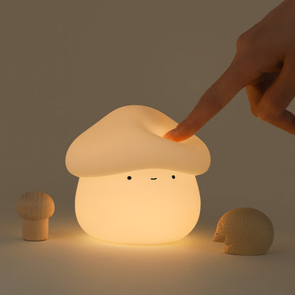 Silicone Mushroom Touch Night Light