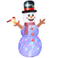 Lighted Snowman with Cardinal 8 FT Tall