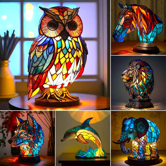 Colored Animal Desk Lamps Variety