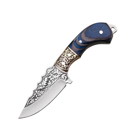 Ornate Carved Outdoor Knife