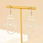 Adorable Hollow Snowman Earrings w/Matching Pendant