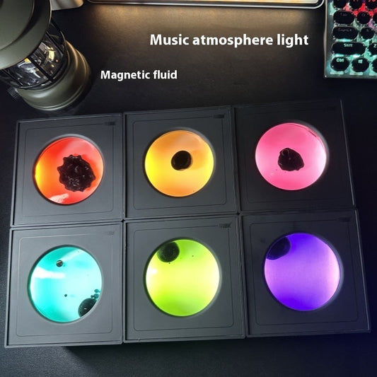 Ferrofluid Bluetooth Speaker with Dancing Magnetic Liquid & RGB Lights – USB Powered Music Visualizer – Black or Gray