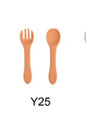 Soft Silicone Food Grade Kids Spoon & Fork Set