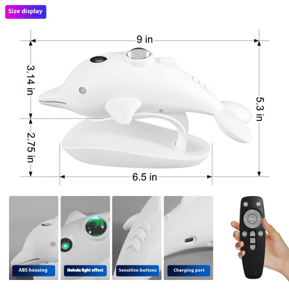 Dolphin Colorful LED Laser Projection Star Light Lamp