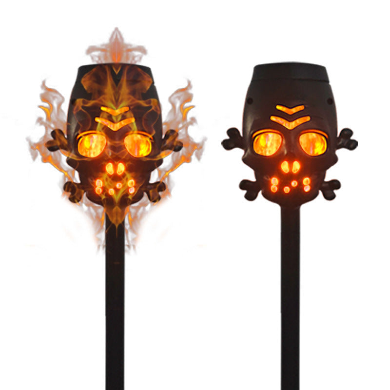 Solar Skull Simulation Flame Outdoor Lamp