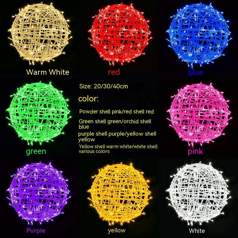 Waterproof LED Colorful Vine Ball Lights