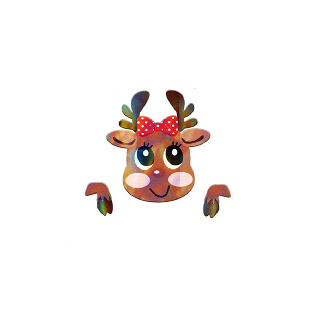 Holiday Outdoor Fence Decoration Set – Santa & Reindeer