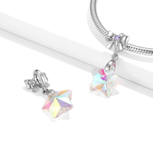 Colorful Five Point Crystal Star Pendant