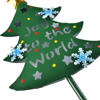 Metal Christmas Tree Solar Path Lights