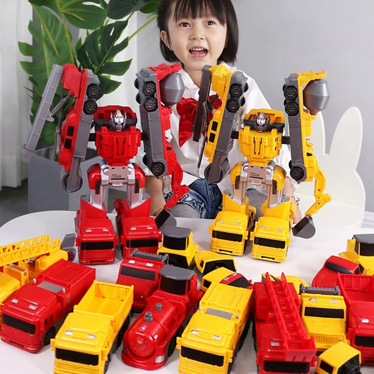 Children's Transformer Magnetic Toy Robot Car