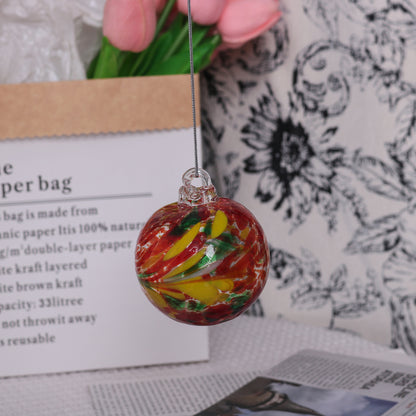 Hand-blown Colorful Transparent Glass Christmas Ornaments