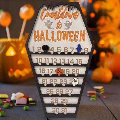Halloween Coffin-Shaped Countdown Calendar