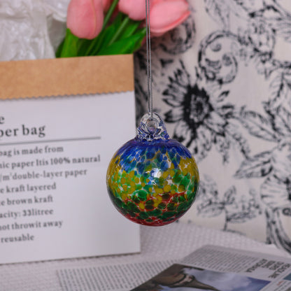 Hand-blown Colorful Transparent Glass Christmas Ornaments