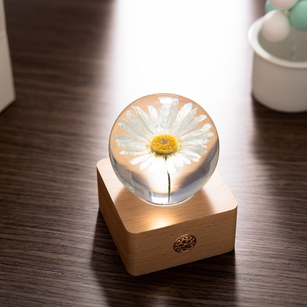 Beautiful Dandelion Globe Lamp