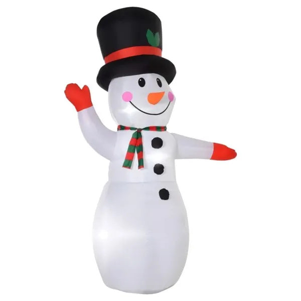 Christmas Inflatable 8FT Snowman with LED Lights
