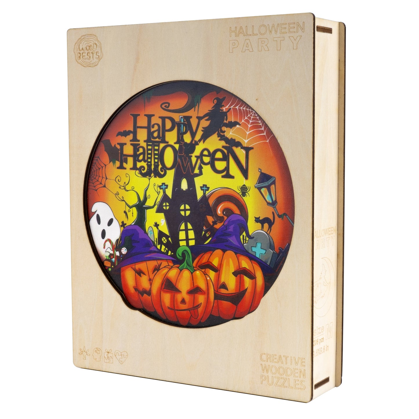 Halloween Scene Wooden Puzzle