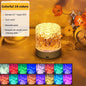 Water Ripple LED Table Lamp – Rechargeable Touch Control Crystal Projection Night Light with Remote