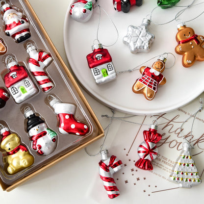 Glass Christmas Ornament Collection – Assorted Holiday Designs