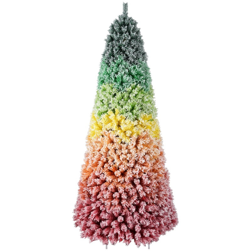 Colorful Frosted Pastel Rainbow Christmas Tree 6FT/7.5FT