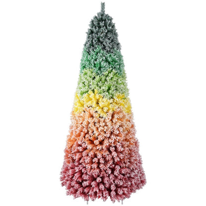 Colorful Frosted Pastel Rainbow Christmas Tree 6FT/7.5FT