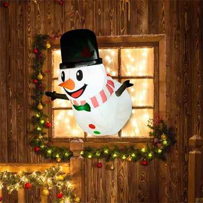 Window Surprise Snowman LED Inflatable