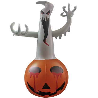 Halloween Inflatable Pumpkin Ghost Color Light Decoration