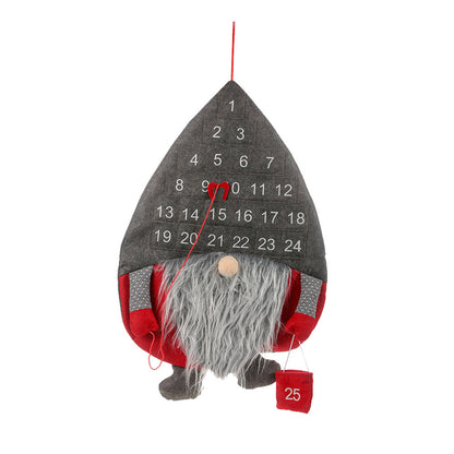 Christmas Advent Gnome Pocket Hanging Calendar